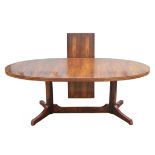 Robert Heritage (British, 1927-2008) for Archie Shine,  Hamilton rosewood extending dining table,