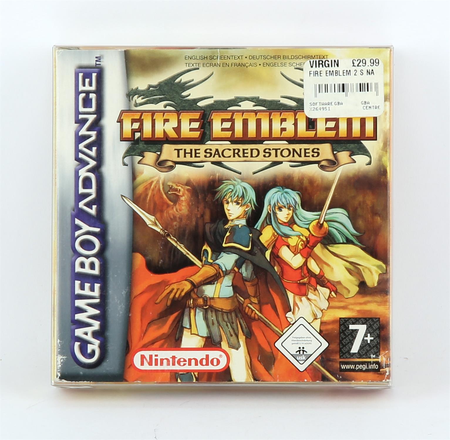 Nintendo Game Boy Advance (GBA) Fire Emblem: The Sacred Stones boxed game (PAL) Game is complete,