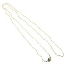 Seed pearl single-strand necklace