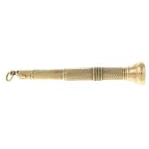 Early 20th century 9ct gold cigar piercer
