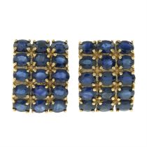 9ct gold sapphire earrings