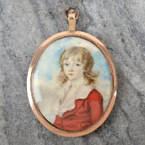 Georgian portrait miniature, by Thomas Arrowsmith