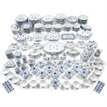 Extensive Royal Copenhagen Blue Fluted dinner and tea wares