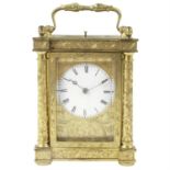 Brass cased repeater carriage clock