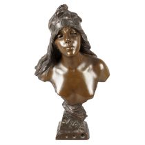 Emmanuel Villanis 'Salome' bronze bust