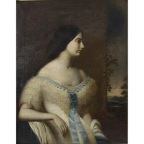 Portrait of a lady by a window