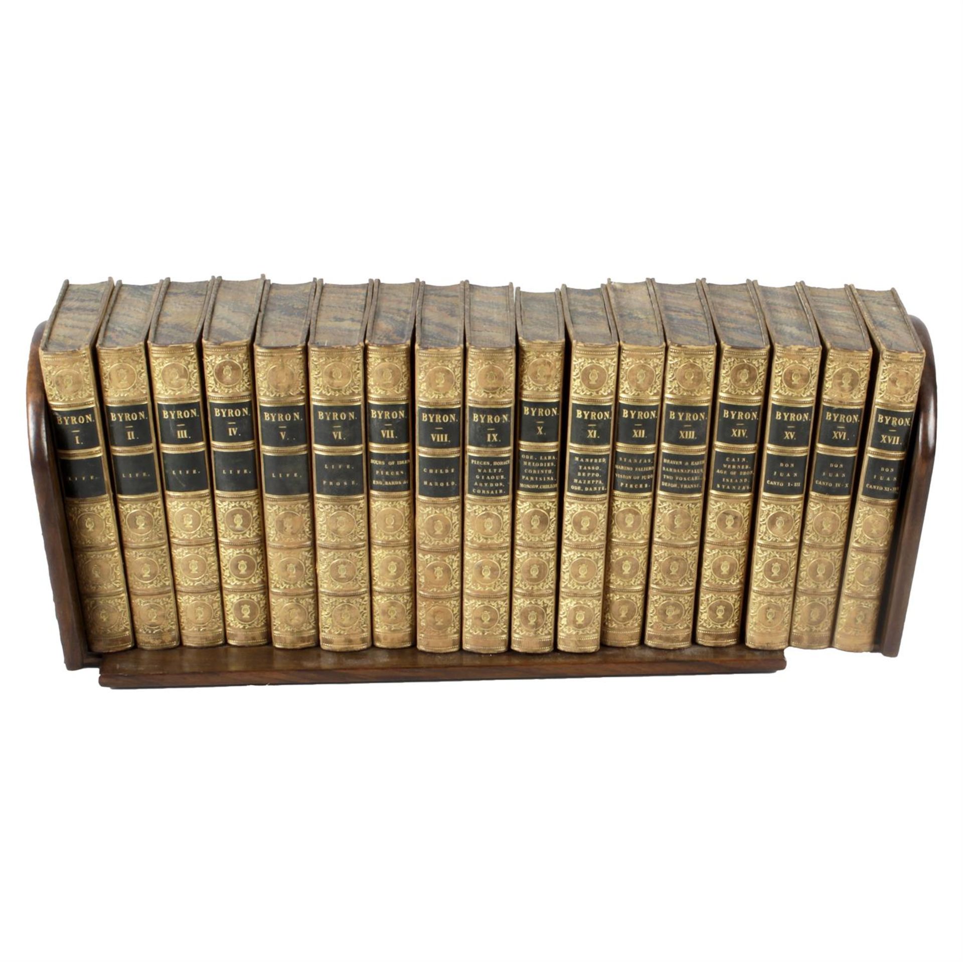 1833 Byron volumes in a book slide