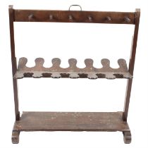 Victorian boot and whip rack