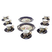 Royal Vienna type part coffee set