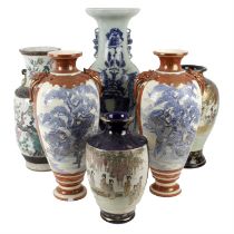 Assorted Japanese vases