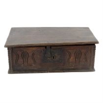 19th century oak bible box