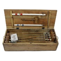 Mid 20th century croquet set