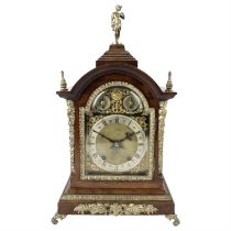 Winterhalder & Hofmeier bracket clock with Hermes finial