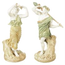 Royal Worcester Bacchanalian pair