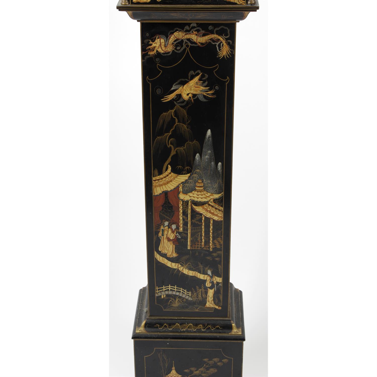 1920s Chinoiserie grandmother clock - Image 2 of 2