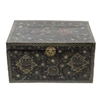 Chinoiserie lacquered trunk