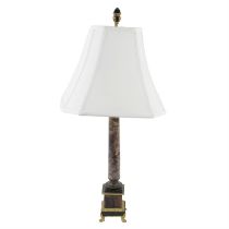 Blue John Corinthian column table lamp