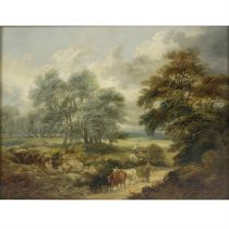 19th century rural oil on canvas