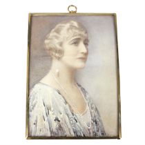 1920s portrait miniature