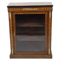 19th century inlaid pier cabinet