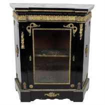 19th century black lacquered cabinet