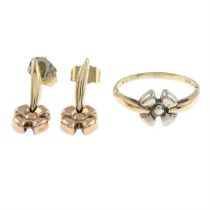 Ring & earrings set