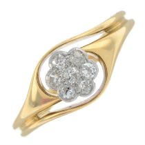 Early 20th century 18ct gold diamond ring