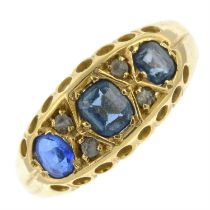 Early 20th century 18ct gold gem dress ring
