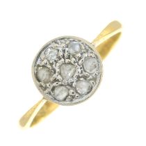 Mid 20th century 18ct gold diamond ring