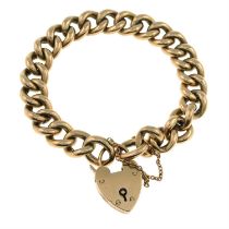 Edwardian 9ct gold chain bracelet