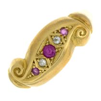 Early 20th century gem dress ring