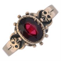 Victorian paste single-stone ring