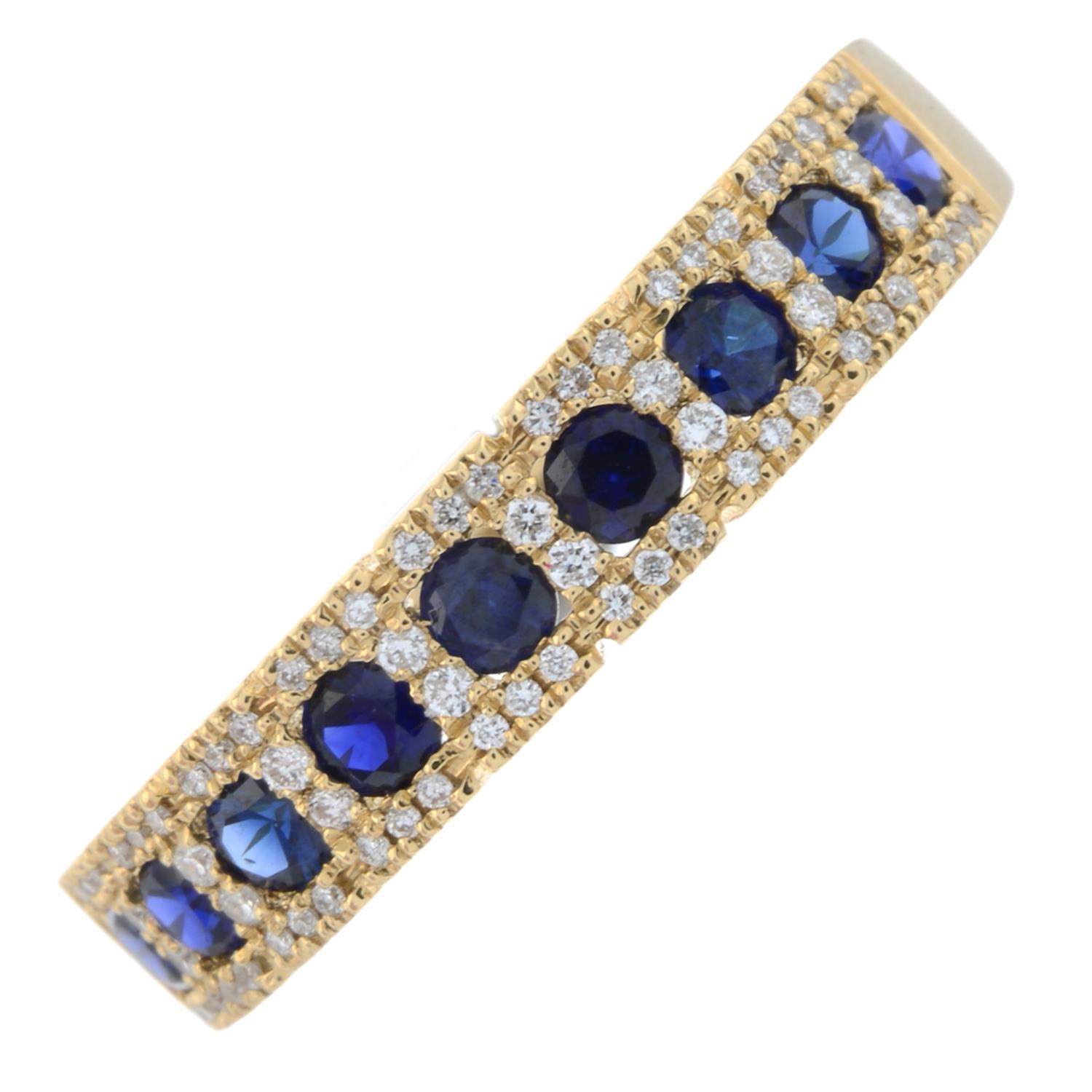 18ct gold sapphire & diamond ring