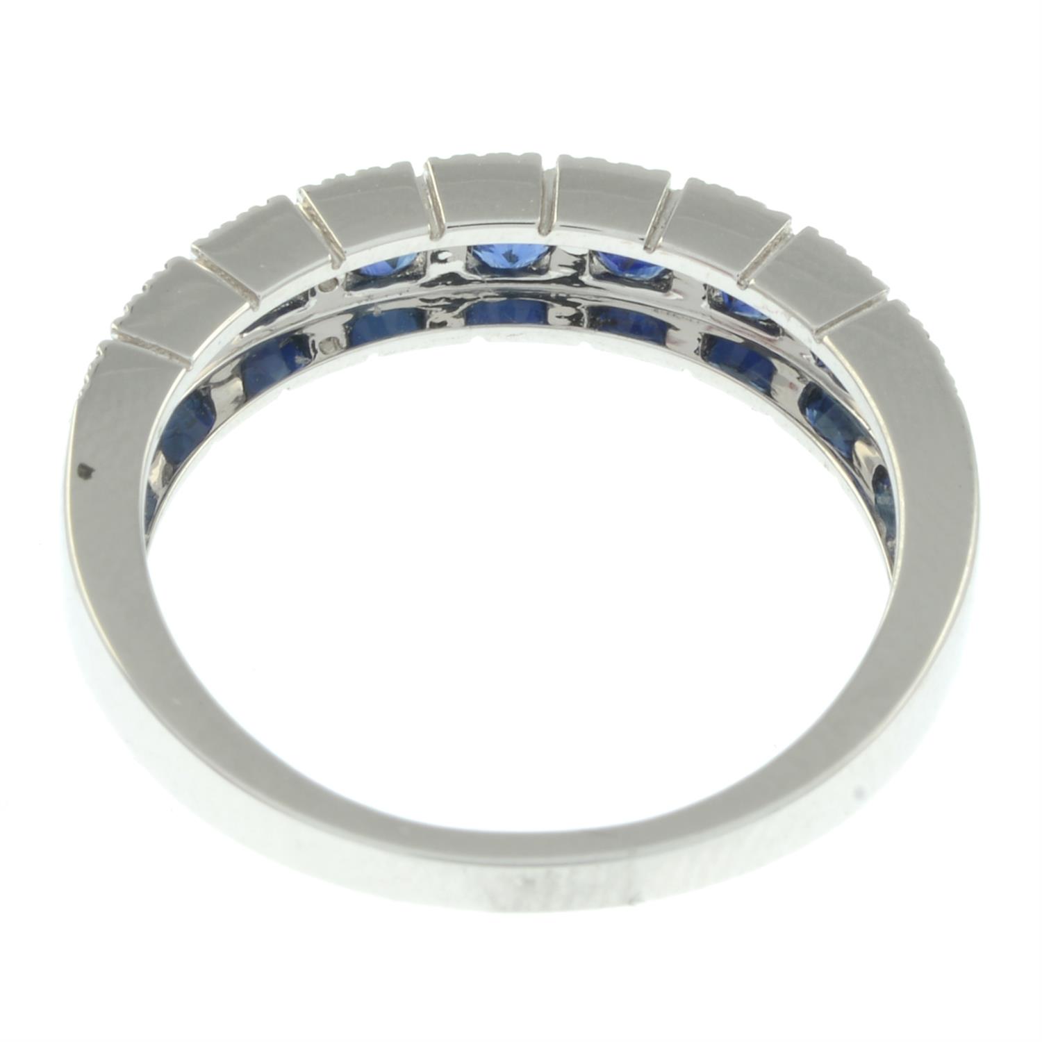 18ct gold sapphire & diamond ring - Image 2 of 2