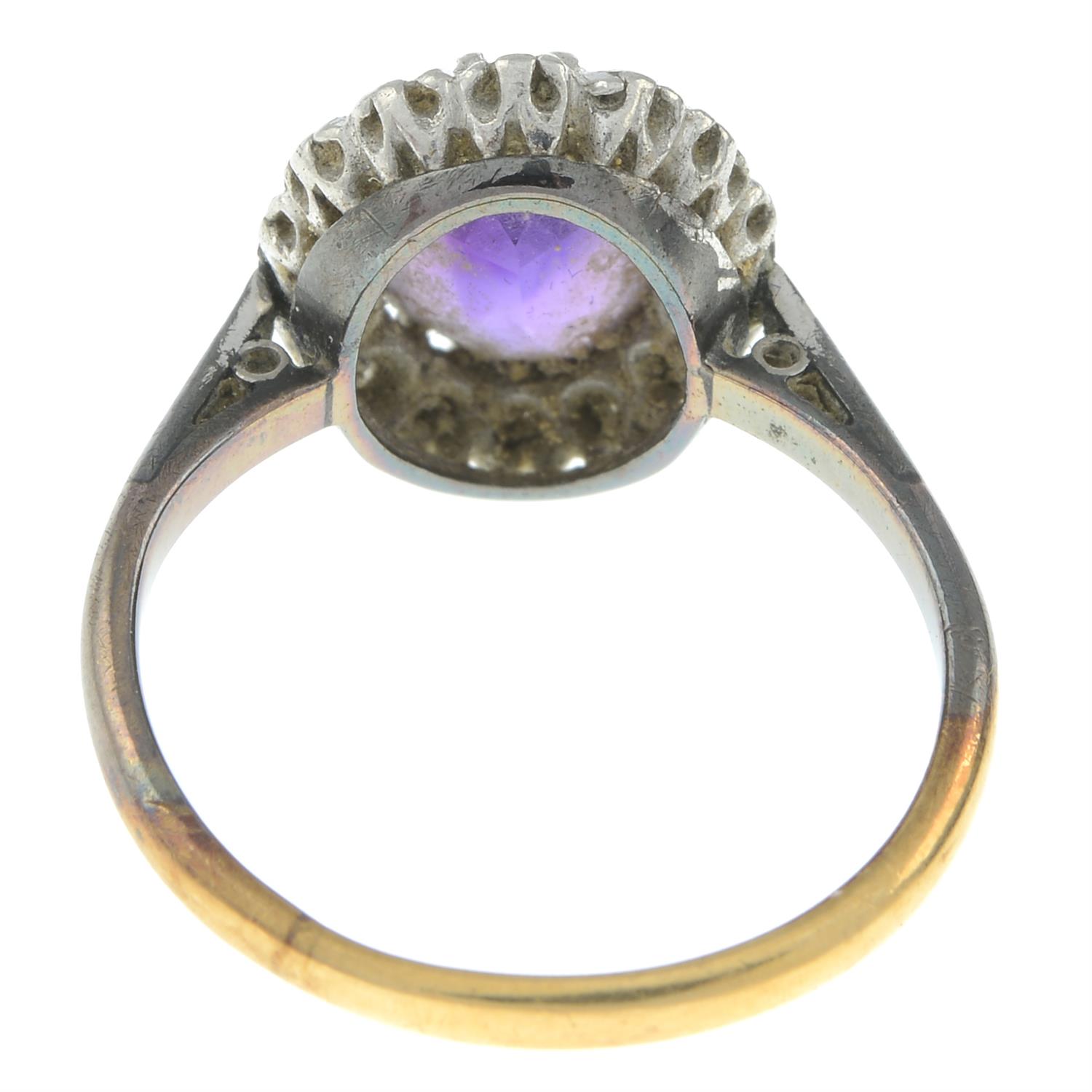 Amethyst & diamond ring - Image 2 of 2