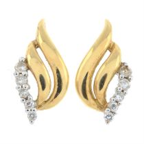 18ct gold diamond earrings