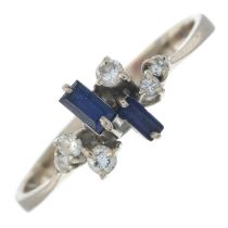 Sapphire & diamond dress ring