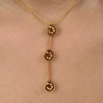 18ct gold diamond necklace, by Links of London