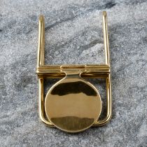 9ct gold money clip, by Cartier