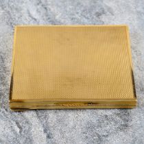 Mid 20th century 18ct gold cigarette case