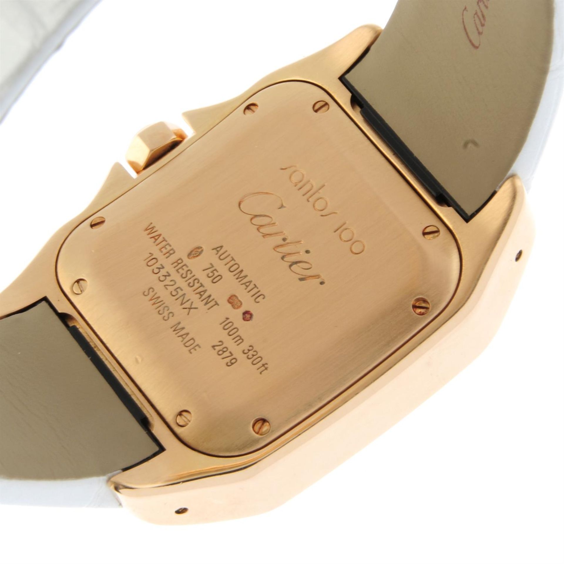 Cartier - a Santos 100 watch, 33mm. - Bild 5 aus 7