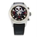 Corum - a Bubble Jolly Roger chronograph watch, 44mm.