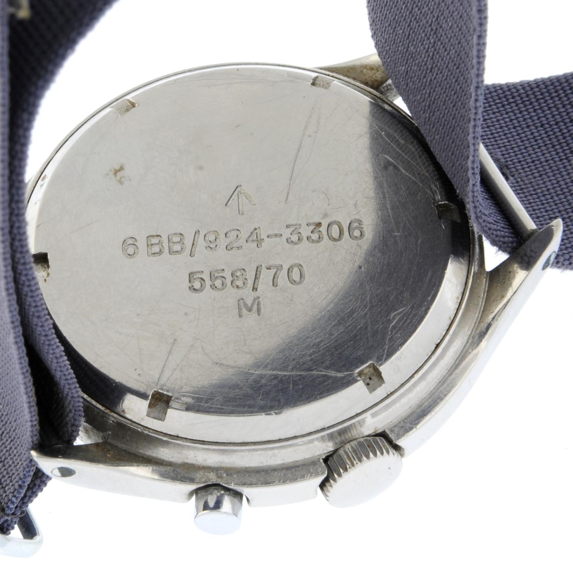 Lemania - a military issue chronograph watch, 40mm. - Bild 4 aus 5