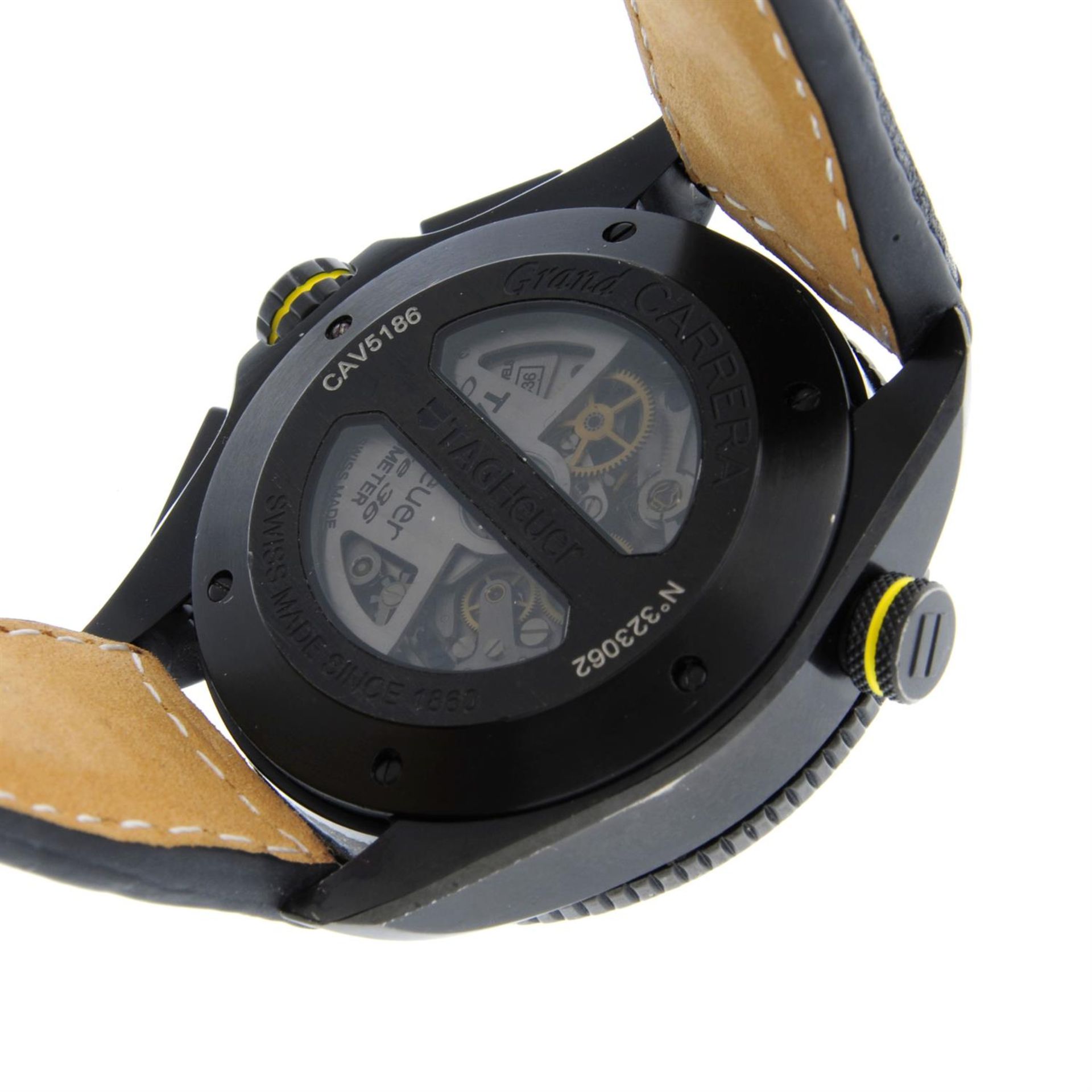 TAG Heuer - a Grand Carrera chronograph watch, 43mm. - Bild 5 aus 8
