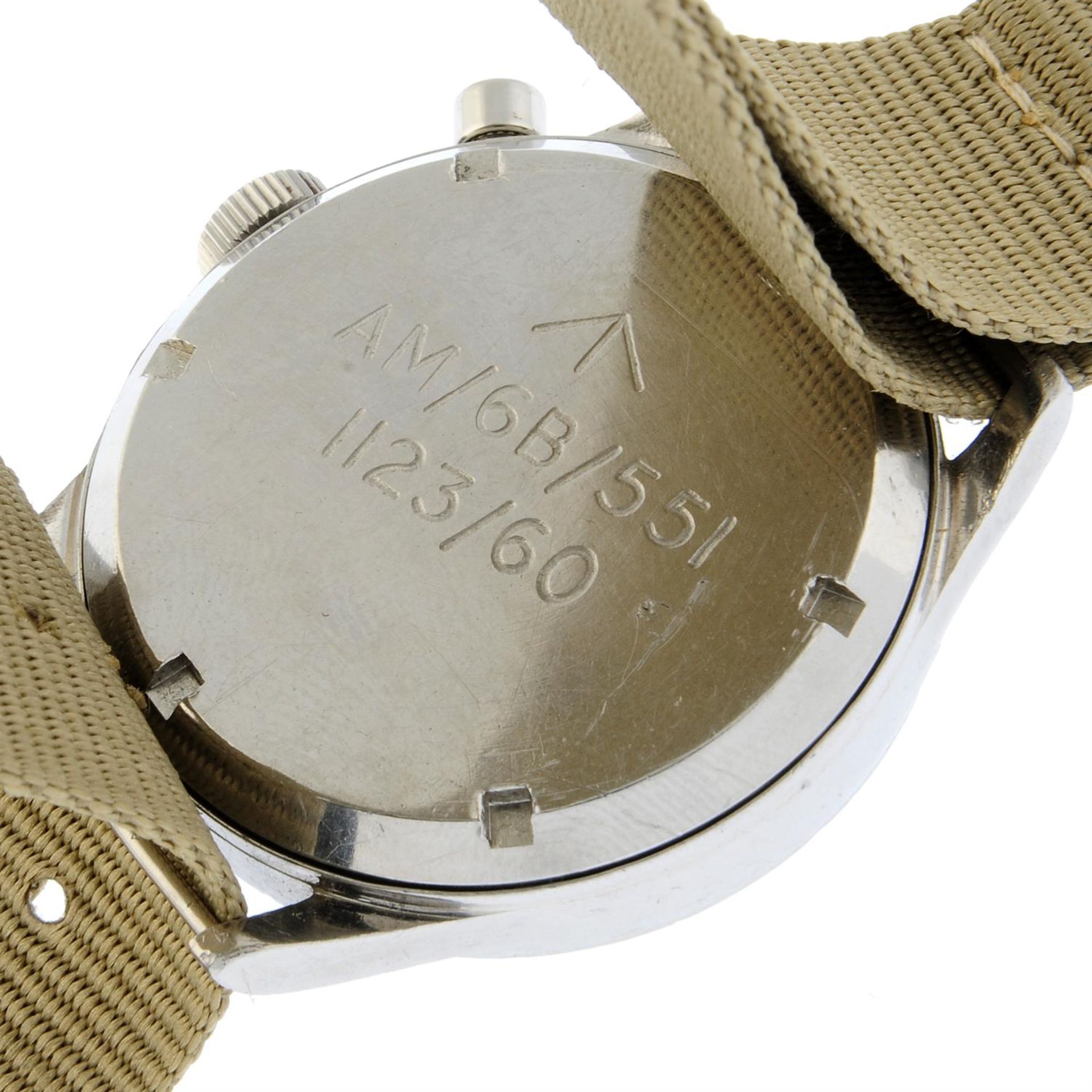 Lemania - a military issue chronograph watch, 38mm. - Bild 4 aus 5