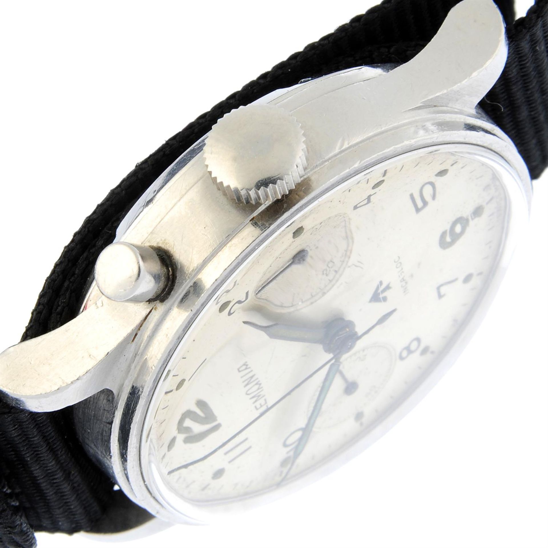 Lemania - a military issue chronograph watch, 38mm. - Bild 3 aus 5