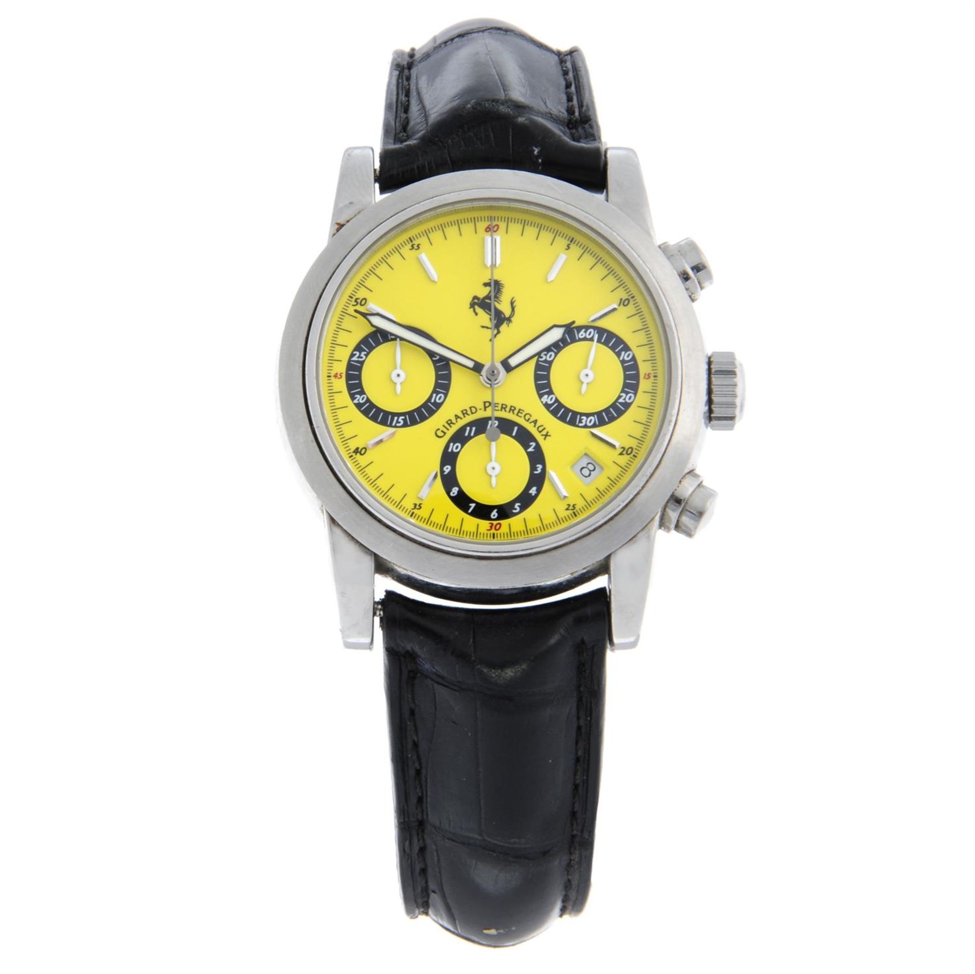 Girard-Perregaux - a Ferrari chronograph watch, 38mm.