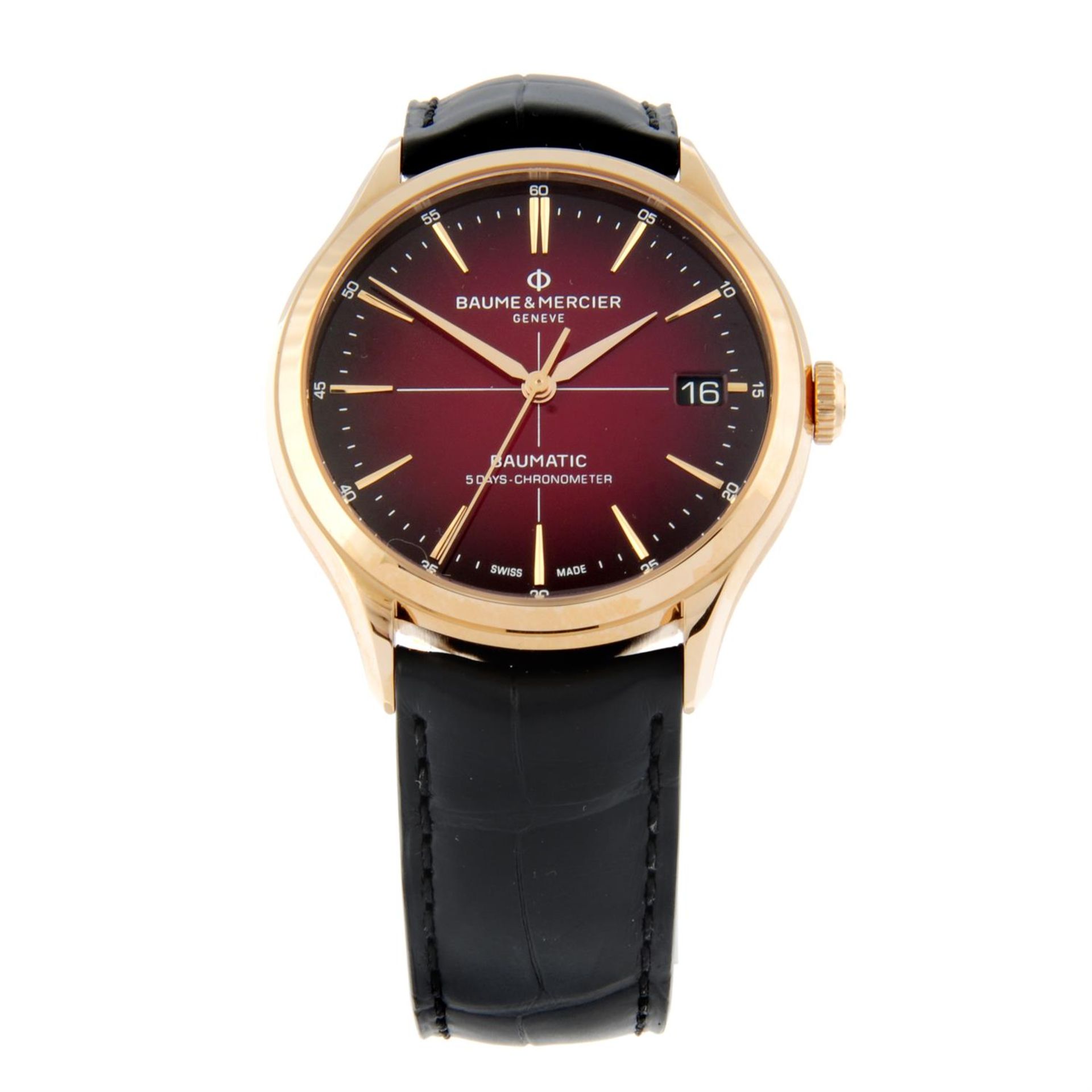 Baume & Mercier - a Clifton Baumatic watch, 38.5mm.