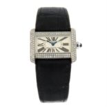 Cartier - a Tank Divan wrist watch, 31x25mm.