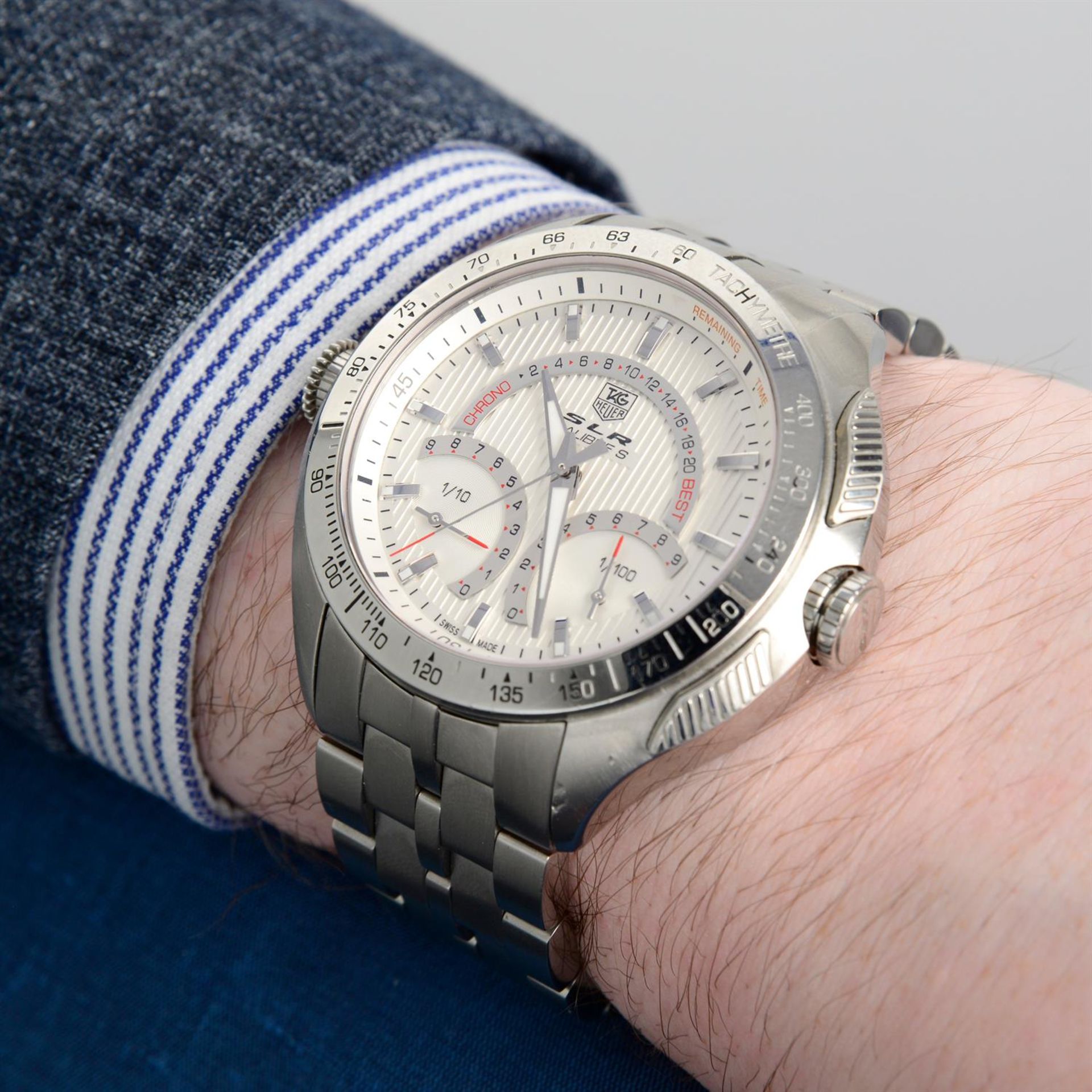 TAG Heuer - an SLR by Mercedes Benz chronograph watch, 46mm. - Bild 6 aus 7